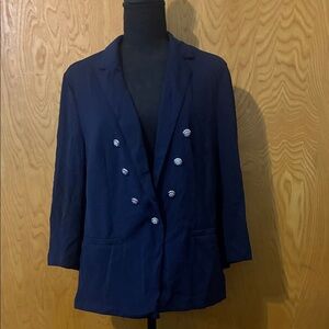 🎉SALE🎉$15 or 3 for $30🎉 Classic Navy Women's Double-Breasted Blazer